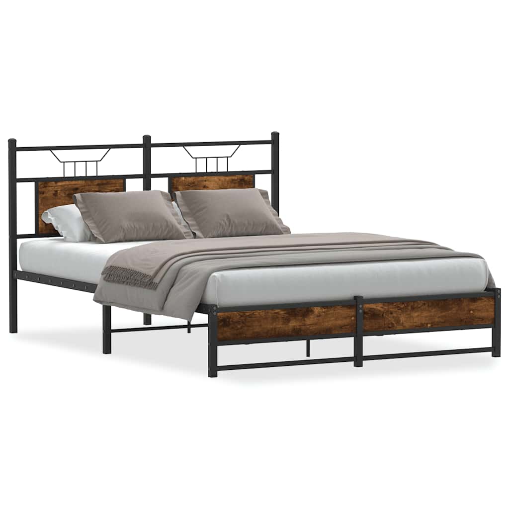 Giroletto senza Materasso Rovere Fumo 150x200 cm in Truciolato