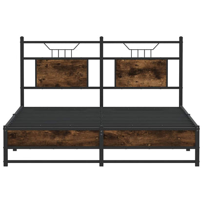 Giroletto senza Materasso Rovere Fumo 150x200 cm in Truciolato