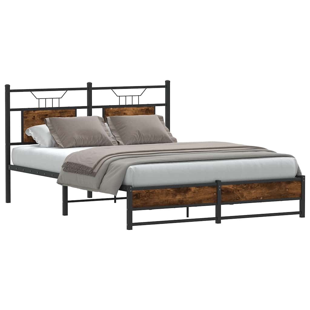Giroletto senza Materasso Rovere Fumo 150x200 cm in Truciolato