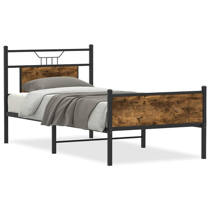 Giroletto senza Materasso Rovere Fumo 90x190 cm in Truciolato