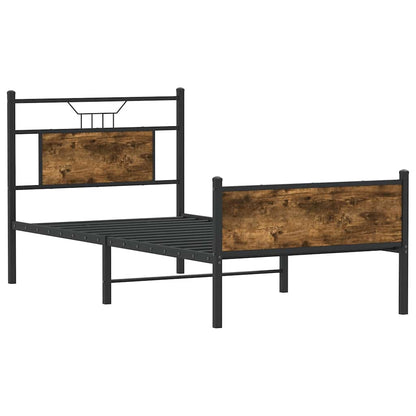 Giroletto senza Materasso Rovere Fumo 90x190 cm in Truciolato