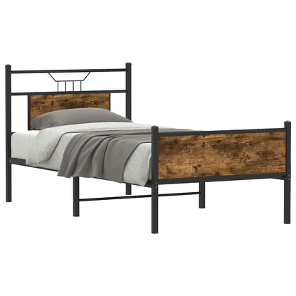 Giroletto senza Materasso Rovere Fumo 90x190 cm in Truciolato