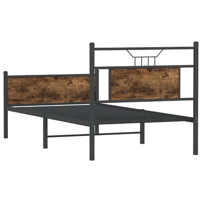 Giroletto senza Materasso Rovere Fumo 90x200 cm in Truciolato