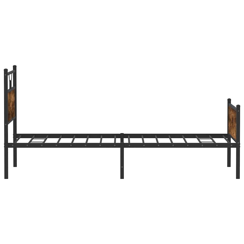 Giroletto senza Materasso Rovere Fumo 100x190 cm in Truciolato