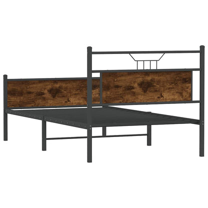 Giroletto senza Materasso Rovere Fumo 100x190 cm in Truciolato