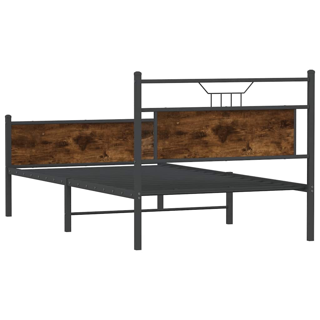 Giroletto senza Materasso Rovere Fumo 107x203 cm in Truciolato