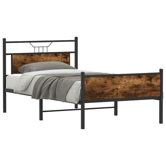 Giroletto senza Materasso Rovere Fumo 107x203 cm in Truciolato | homemem39