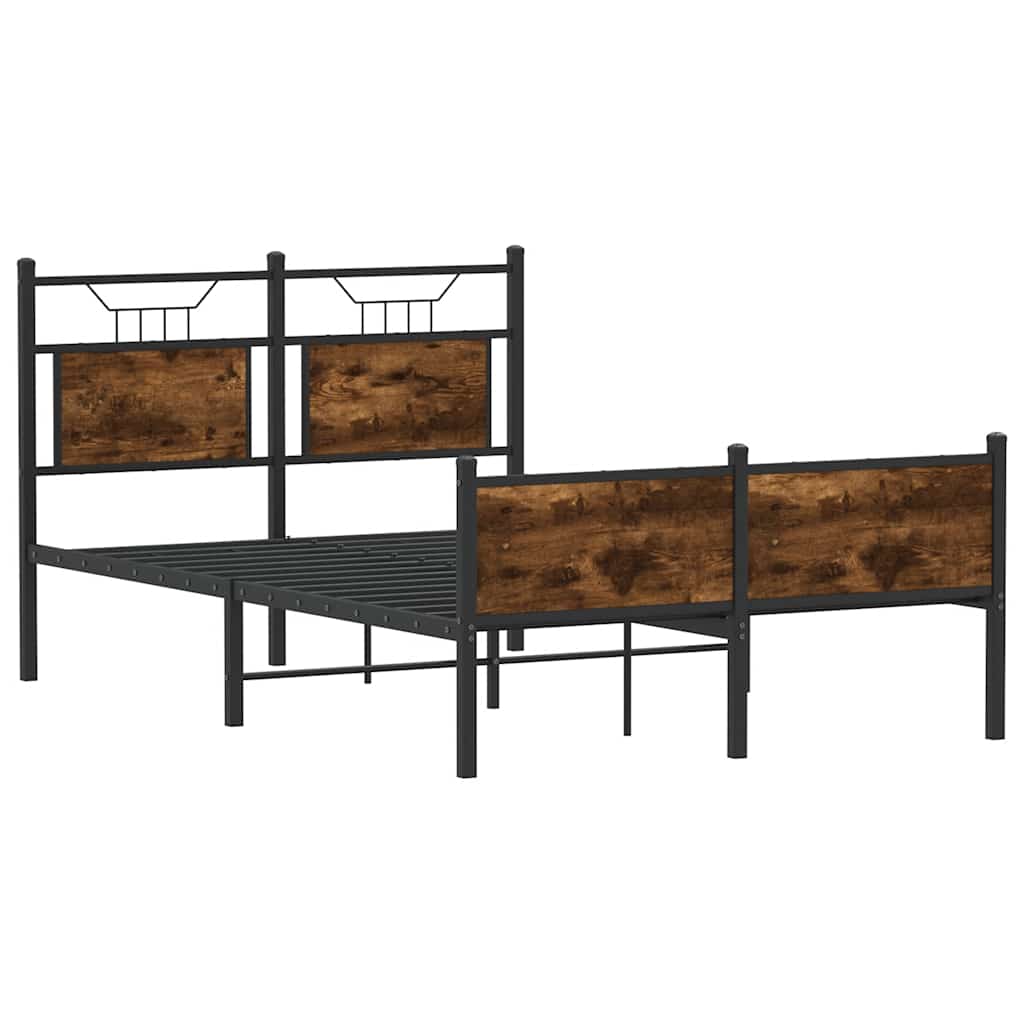 Giroletto senza Materasso Rovere Fumo 120x190 cm in Truciolato