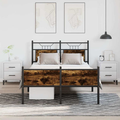 Giroletto senza Materasso Rovere Fumo 120x200 cm in Truciolato