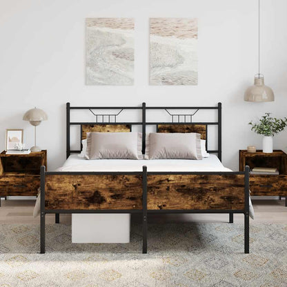 Giroletto senza Materasso Rovere Fumo 137x190 cm in Truciolato