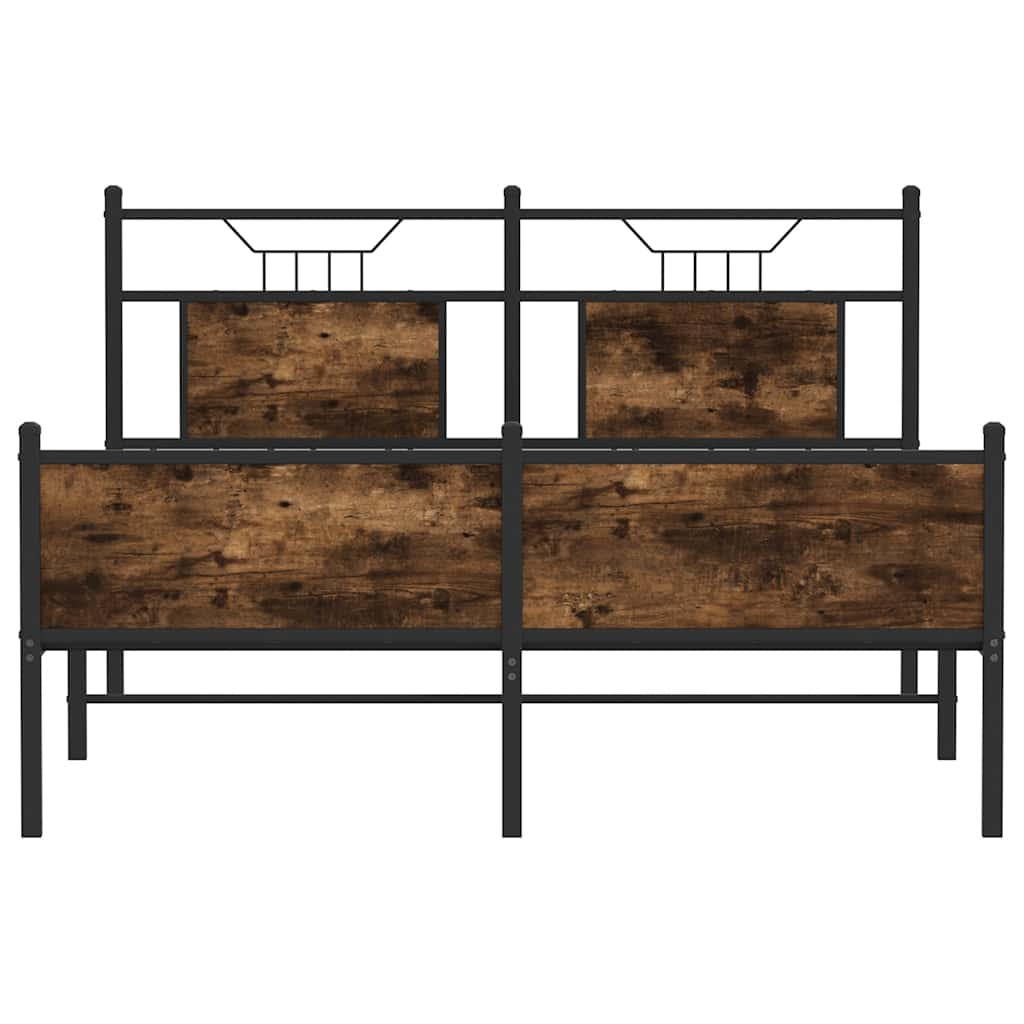 Giroletto senza Materasso Rovere Fumo 137x190 cm in Truciolato