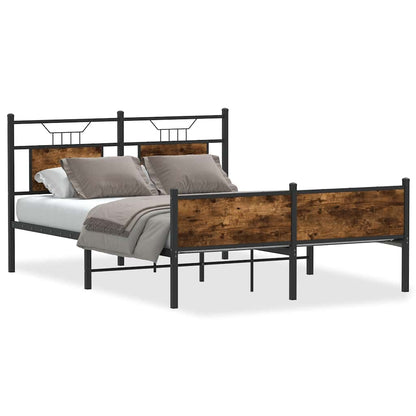 Giroletto senza Materasso Rovere Fumo 140x190 cm in Truciolato