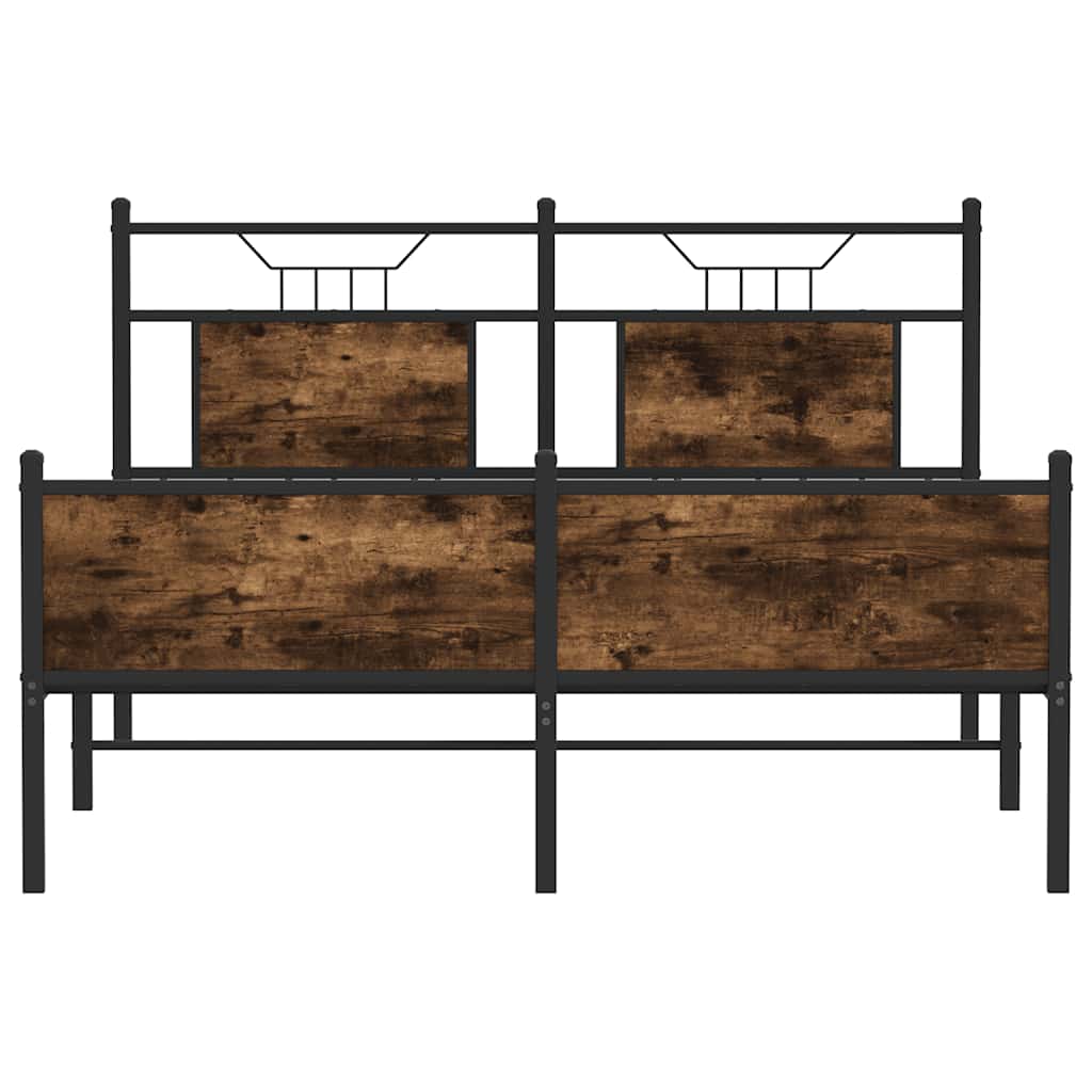 Giroletto senza Materasso Rovere Fumo 140x200 cm in Truciolato