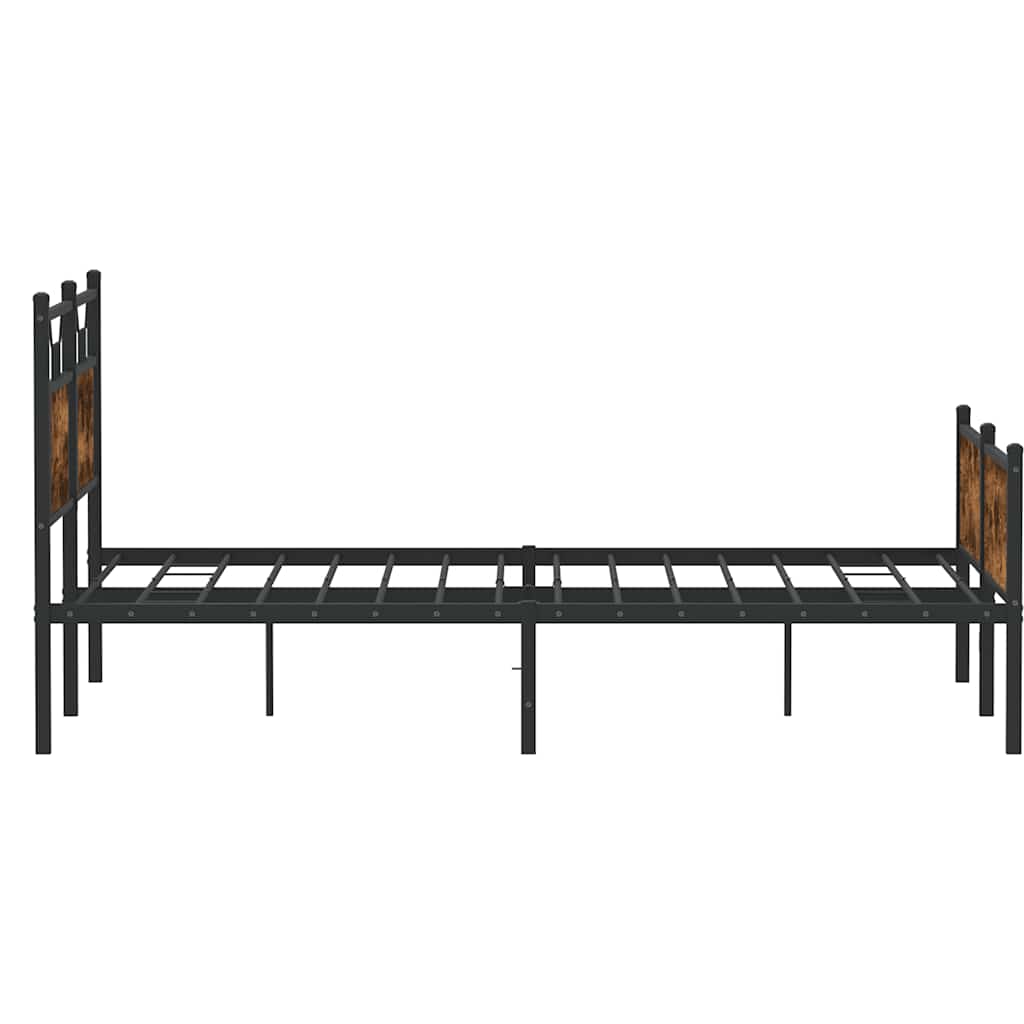 Giroletto senza Materasso Rovere Fumo 140x200 cm in Truciolato