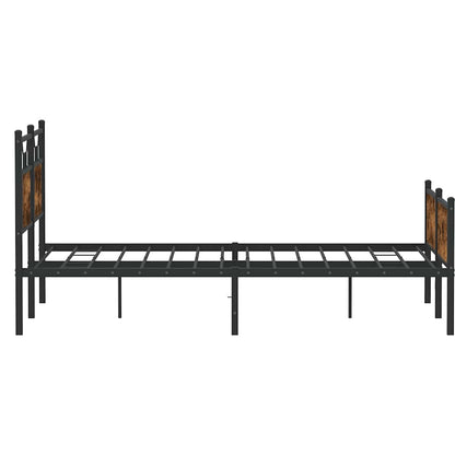 Giroletto senza Materasso Rovere Fumo 140x200 cm in Truciolato