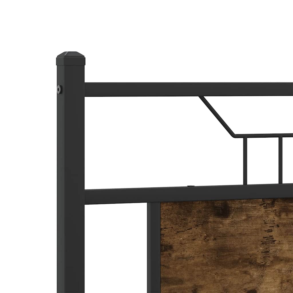 Giroletto senza Materasso Rovere Fumo 140x200 cm in Truciolato