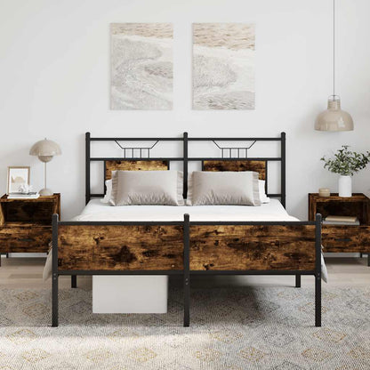 Giroletto senza Materasso Rovere Fumo 150x200 cm in Truciolato
