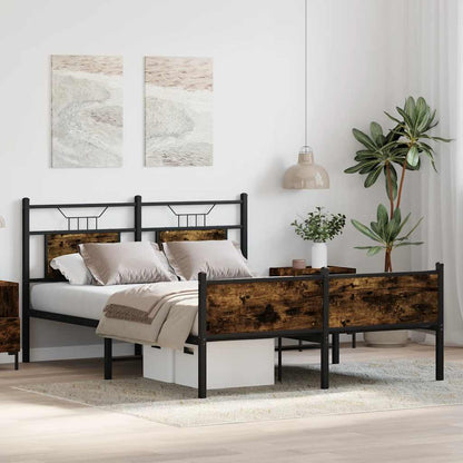 Giroletto senza Materasso Rovere Fumo 150x200 cm in Truciolato | homemem39
