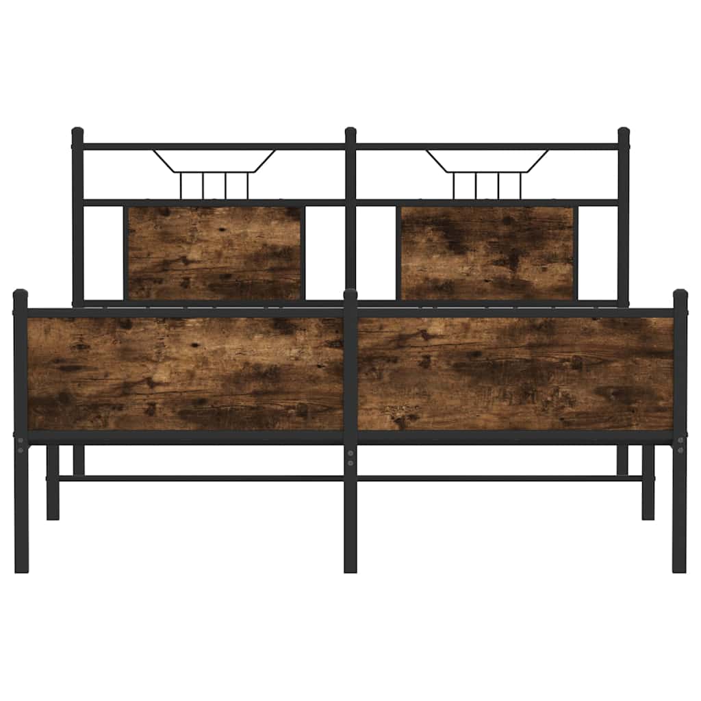 Giroletto senza Materasso Rovere Fumo 150x200 cm in Truciolato