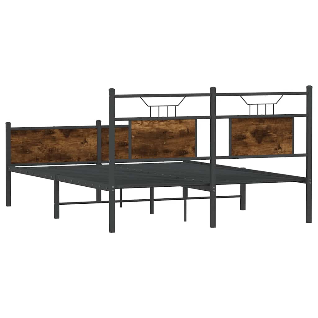 Giroletto senza Materasso Rovere Fumo 150x200 cm in Truciolato