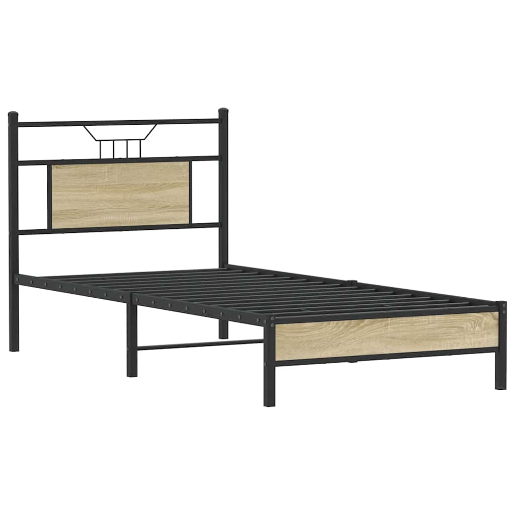 Giroletto senza Materasso Rovere Sonoma 75x190 cm in Truciolato