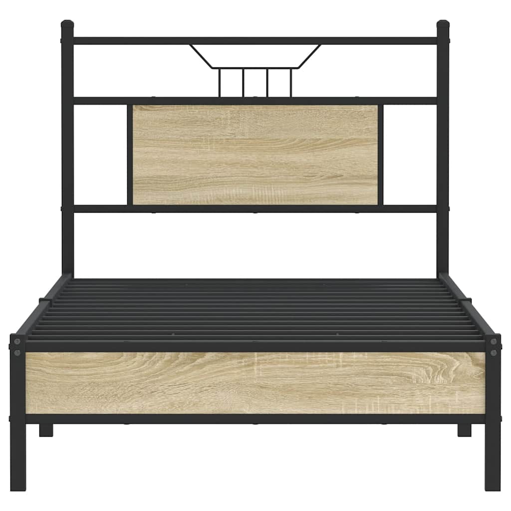 Giroletto senza Materasso Rovere Sonoma 75x190 cm in Truciolato