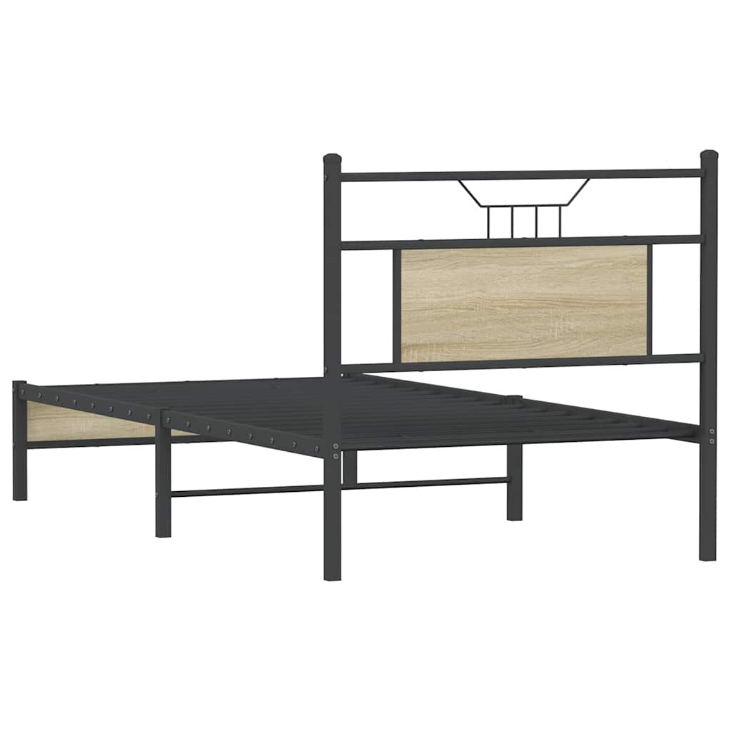 Giroletto senza Materasso Rovere Sonoma 75x190 cm in Truciolato