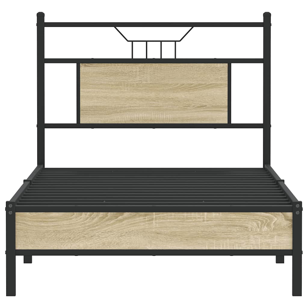 Giroletto senza Materasso Rovere Sonoma 80x200 cm in Truciolato