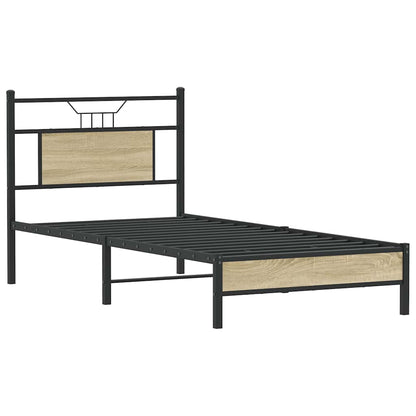 Giroletto senza Materasso Rovere Sonoma 90x200 cm in Truciolato