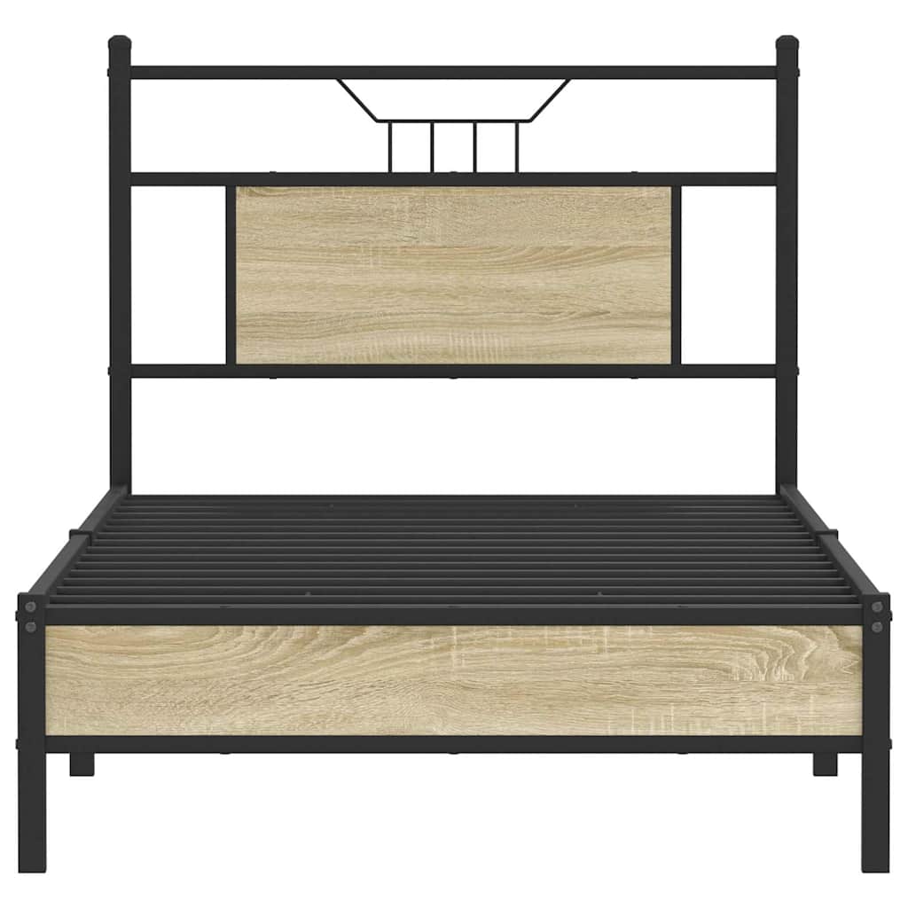 Giroletto senza Materasso Rovere Sonoma 90x200 cm in Truciolato