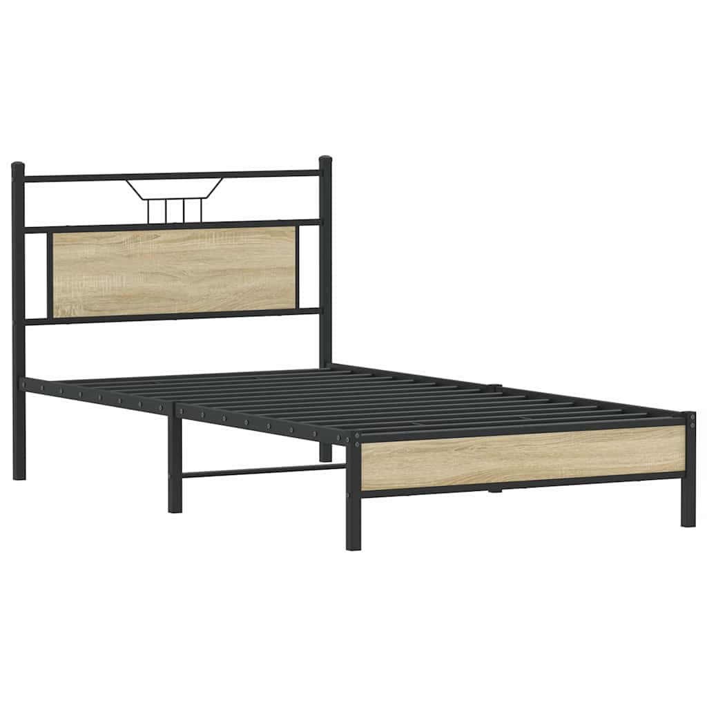 Giroletto senza Materasso Rovere Sonoma 107x203cm in Truciolato | homemem39