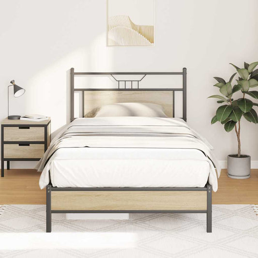 Giroletto senza Materasso Rovere Sonoma 107x203cm in Truciolato | homemem39