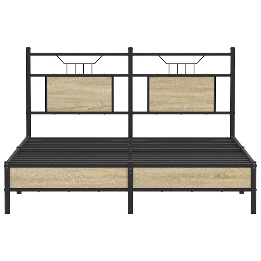 Giroletto senza Materasso Rovere Sonoma 137x190cm in Truciolato