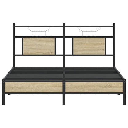 Giroletto senza Materasso Rovere Sonoma 137x190cm in Truciolato