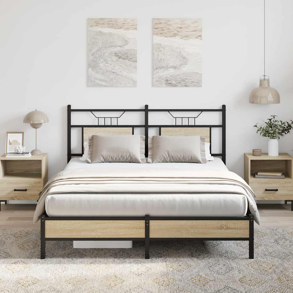 Giroletto senza Materasso Rovere Sonoma 137x190cm in Truciolato