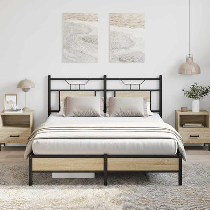Giroletto senza Materasso Rovere Sonoma 137x190cm in Truciolato