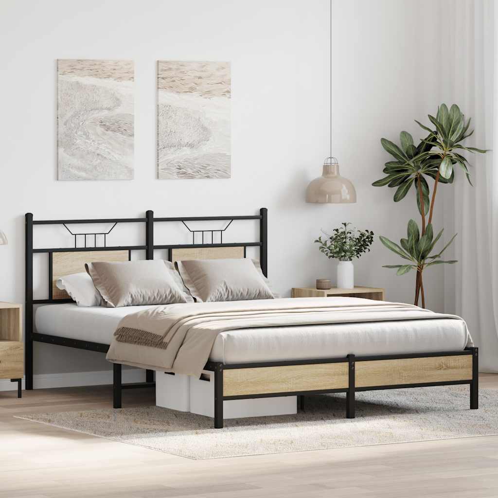Giroletto senza Materasso Rovere Sonoma 140x190cm in Truciolato