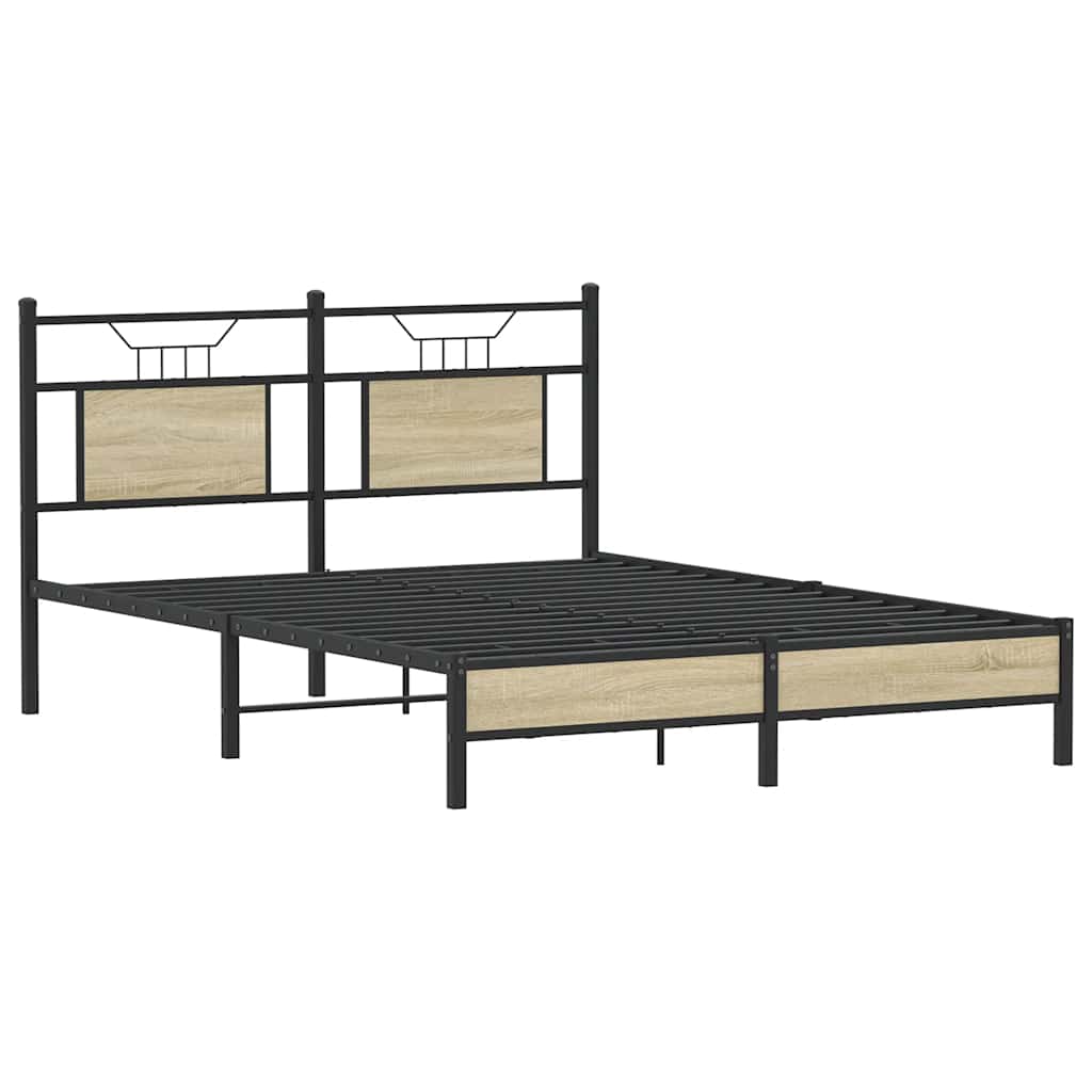 Giroletto senza Materasso Rovere Sonoma 140x190cm in Truciolato