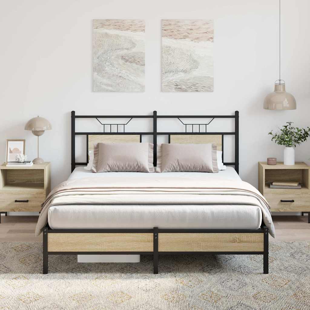 Giroletto senza Materasso Rovere Sonoma 140x190cm in Truciolato