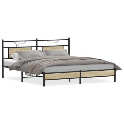 Giroletto senza Materasso Rovere Sonoma 183x203cm in Truciolato