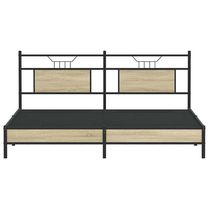 Giroletto senza Materasso Rovere Sonoma 183x203cm in Truciolato