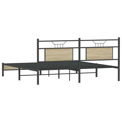 Giroletto senza Materasso Rovere Sonoma 183x203cm in Truciolato