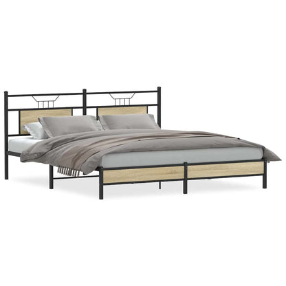 Giroletto senza Materasso Rovere Sonoma 183x213cm in Truciolato