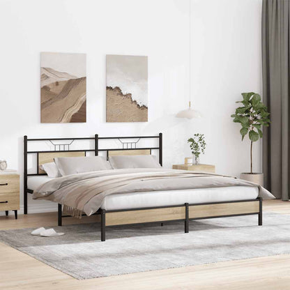 Giroletto senza Materasso Rovere Sonoma 183x213cm in Truciolato