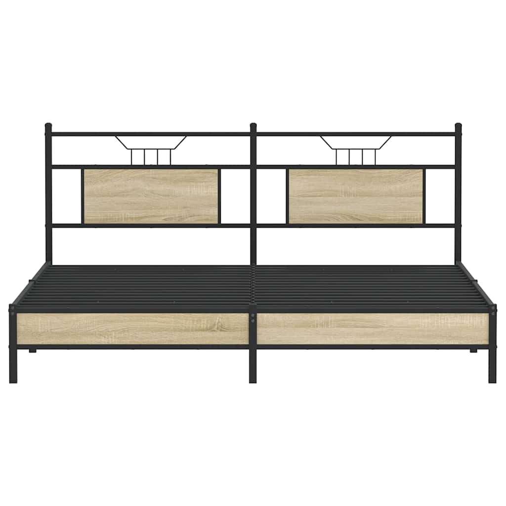 Giroletto senza Materasso Rovere Sonoma 183x213cm in Truciolato