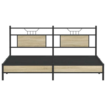 Giroletto senza Materasso Rovere Sonoma 183x213cm in Truciolato