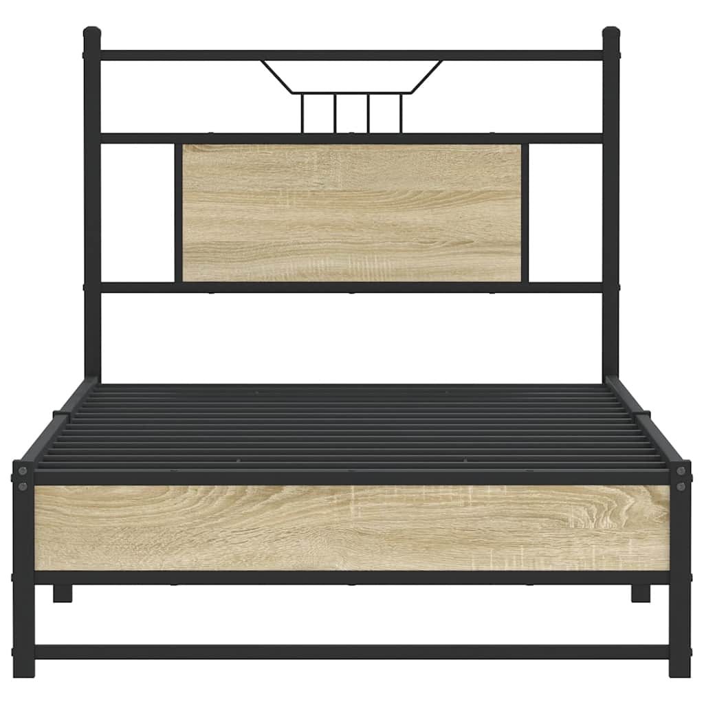 Giroletto senza Materasso Rovere Sonoma 75x190 cm in Truciolato