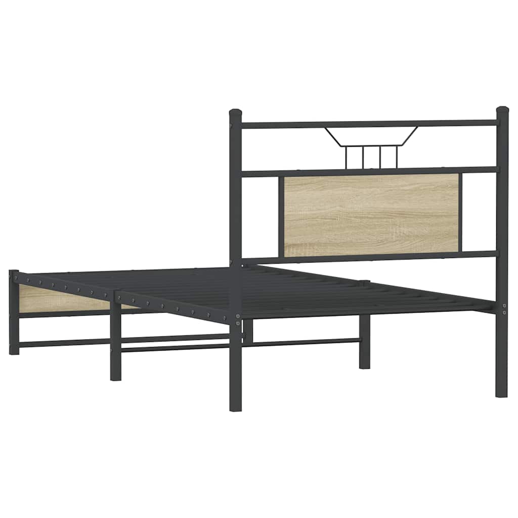 Giroletto senza Materasso Rovere Sonoma 75x190 cm in Truciolato