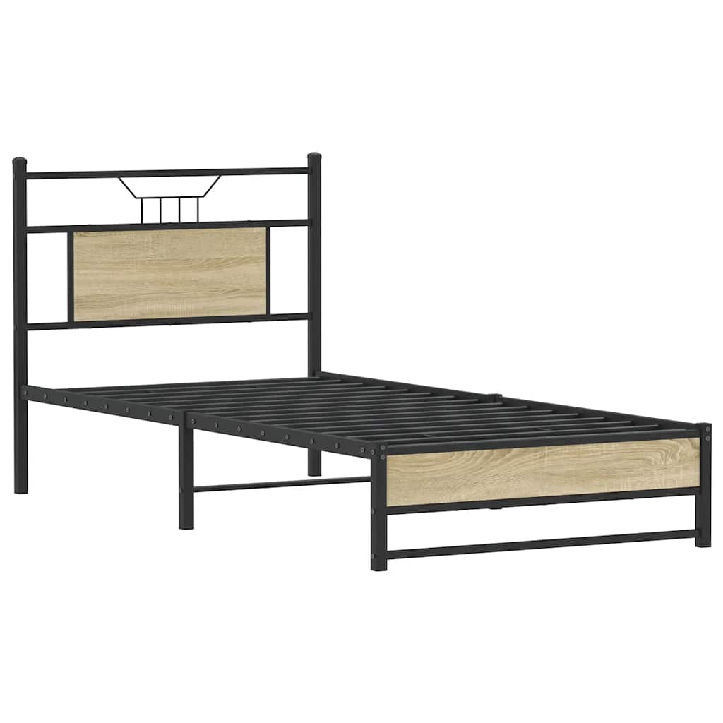 Giroletto senza Materasso Rovere Sonoma 80x200 cm in Truciolato