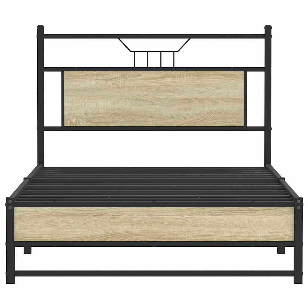 Giroletto senza Materasso Rovere Sonoma 100x200cm in Truciolato